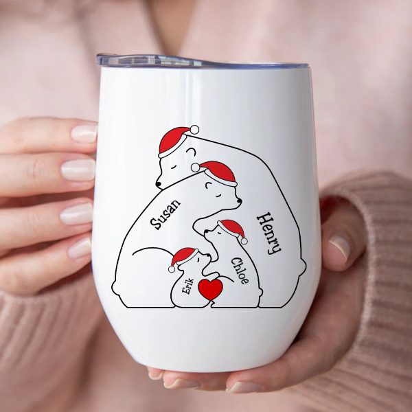 Family - Family Is Forever - Personalized Wine Tumbler (NM) For Sale - Image 2