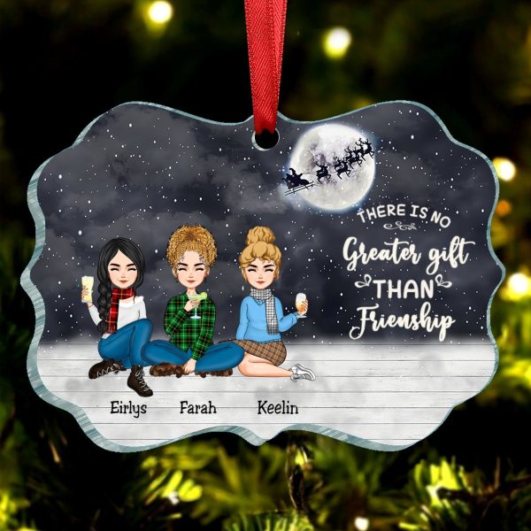 Sisters -  There Is No Greater Gift Than Sisters - Personalized Acrylic Ornament V1 on Sale - Image 3