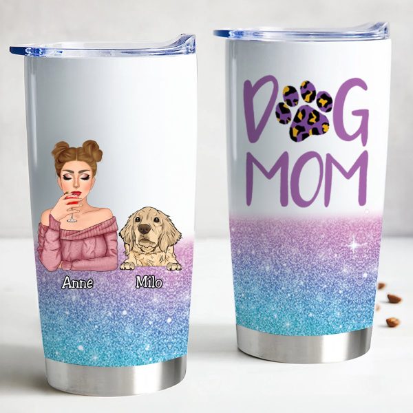 Girl & Dogs - Dog Mom - Personalized Tumbler Fashion