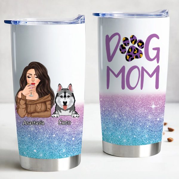 Girl & Dogs - Dog Mom - Personalized Tumbler Fashion - Image 2