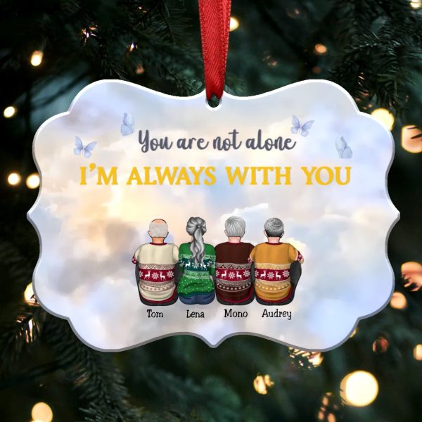 You Are Not Alone I m Always With You (V2) - Personalized Christmas Ornament - Memorial Ornaments (Heaven) on Sale - Image 2