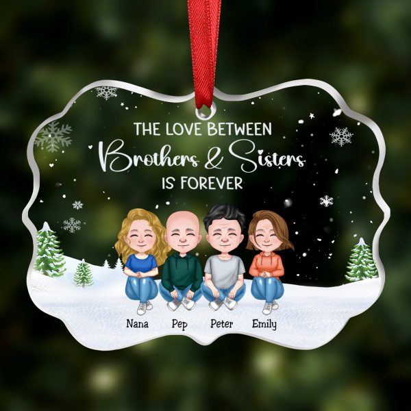 Family - This is Us, A Little Bit Of Crazy, A Little Bit Loud And A Whole Lot Of Love - Personalized Transparent Ornament (Ver. 2) Cheap - Image 3