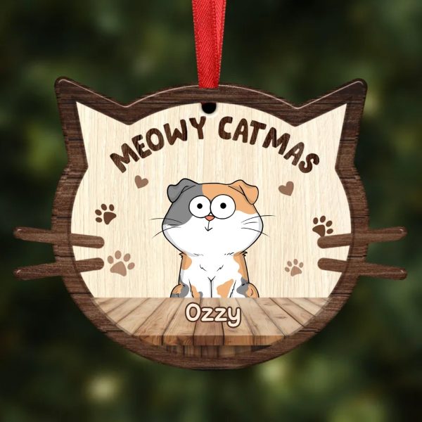 Cat Lovers - Double Trouble Funny Cat - Personalized Ornament For Cheap - Image 2