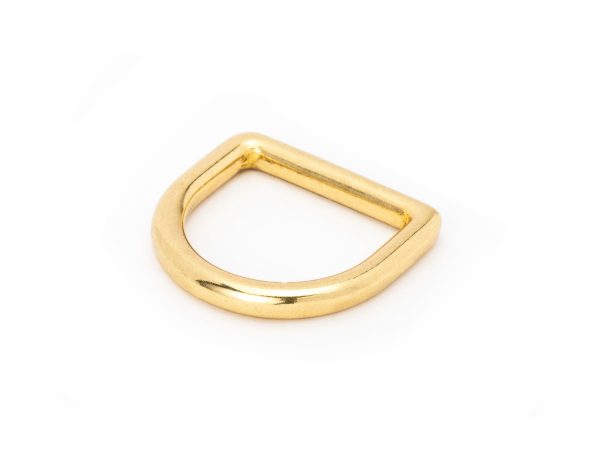 D Rings - Rounded  Thick Base  (Solid Brass) 2 Pack Fashion
